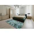 thumbnail image 4 of Ahgly Company Indoor Square Abstract Green Abstract Area Rugs, 5' Square, 4 of 6
