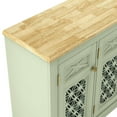 thumbnail image 4 of Versatile Buffet Cabinet with Glass Doors and Adjustable Shelves -Green, 4 of 6