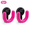 2-pack - Black and Pink, variant on Suction Cup Slipper Rack, Wall Mounted Vacuum Press Slipper Holder with 11 lbs Heavy Duty Capacity and Damage-Free No-Drill Hooks for Bathroom Door, Entryway and Wall Storage