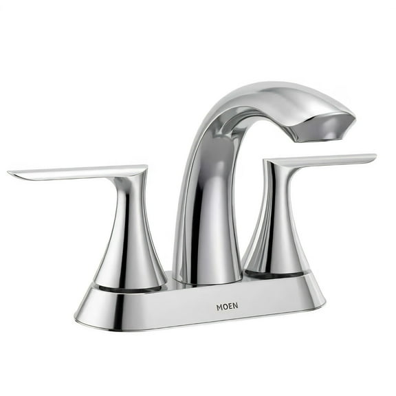 MOEN 84515 Findlay 4 in. Centerset Double-Handle Bathroom Faucet in Chrome