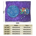 thumbnail image 3 of ZICANCN Anti-Pilling Flannel Bed Throw Blankets Purple Winter Watercolour , Couch Ultra Soft Micro Fleece Sofa Bed Camping Travel Blanket for Adults 80"x60", 3 of 8