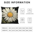 thumbnail image 5 of JRXY Vintage Daisy Floral Pillow Covers Farmhouse Black White Decorations Throw Pillowcases Patio Sofa Couch Bedroom Decorative Set 20x20, 5 of 5