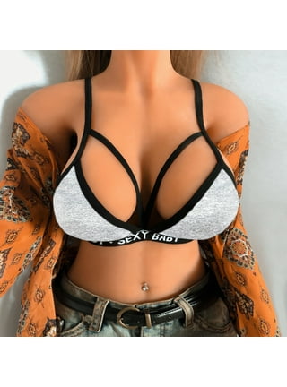 Lilgiuy Women No Steel Ring Lace Bra Large Size Big Breast Thin Breathable  Back Button Bra 2022 Fall Winter 