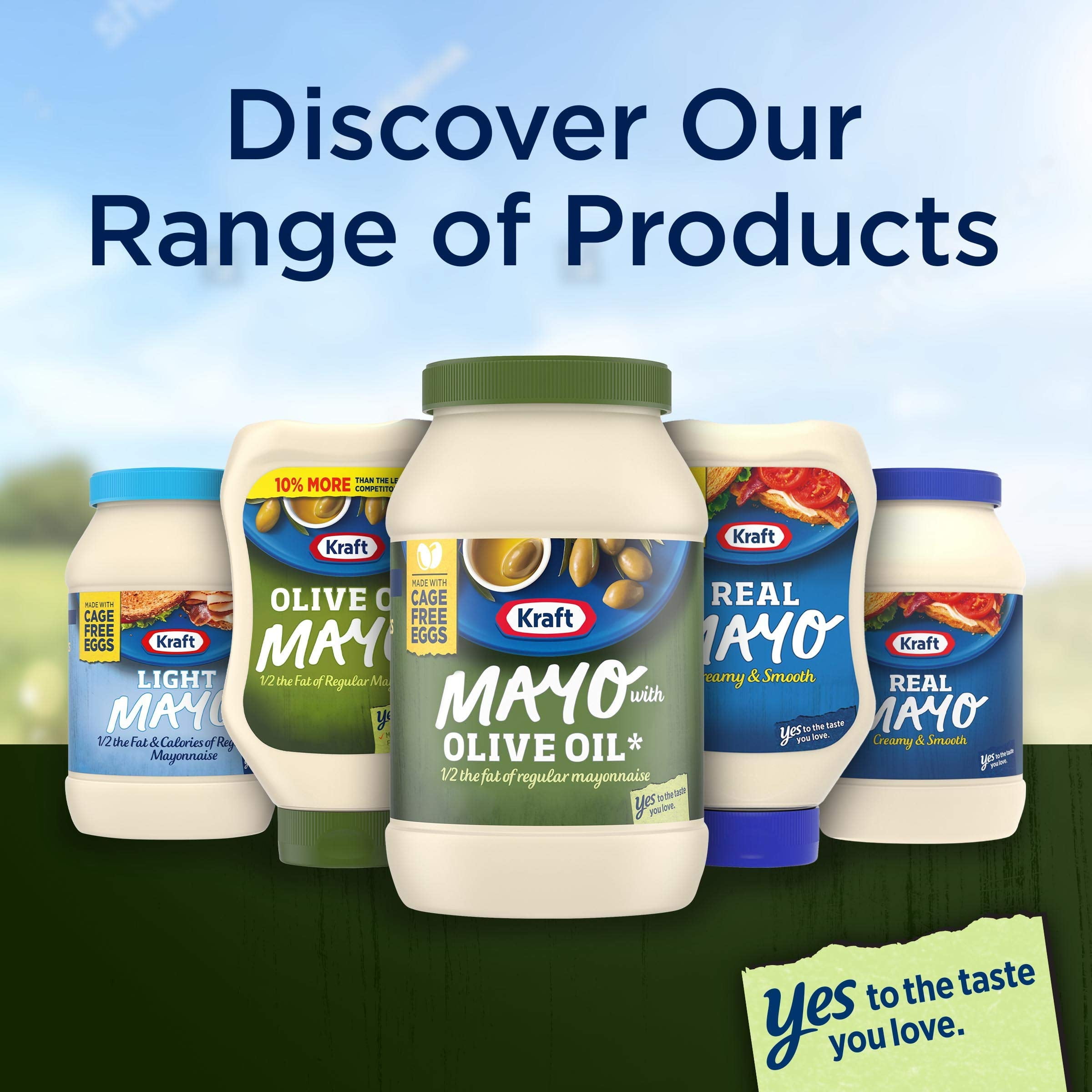 Kraft Mayo with Olive Oil, 30 oz (Pack of 48)