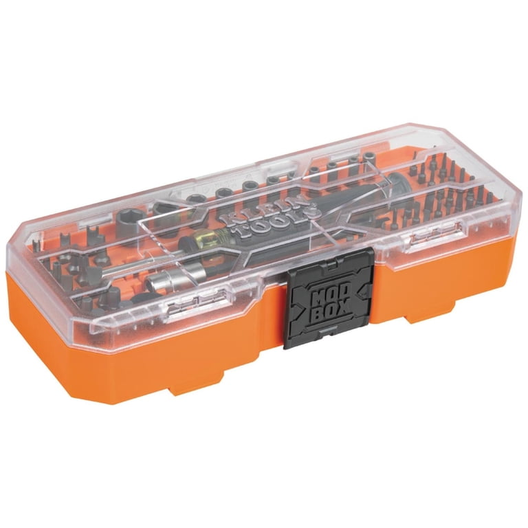 Klein Tools, Precision Ratchet and Driver System Kit, 64 Pc