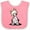 Pink and White, variant on Inktastic Chinese Crested Boys or Girls Baby Bib