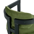 thumbnail image 5 of GDF Studio Modern Fabric Upholstered Dining Chairs with Solid Wood Frame, Green+Black, Set of 2, 5 of 9