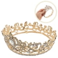 thumbnail image 6 of HONMEET Crystal Wedding Tiara Royal Queen Crown Headband Rhinestone Princess Headpieces Hair Accessories for Bridal Birthday Party, 6 of 7