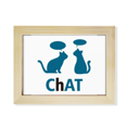 thumbnail image 1 of Cats Pets Talking Animals Desktop Photo Frame Picture Art Decoration Painting 6x8 inch, 1 of 3