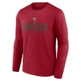 thumbnail image 2 of Men's Fanatics Branded Red Tampa Bay Buccaneers Big & Tall Wordmark Long Sleeve T-Shirt, 2 of 3