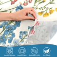 thumbnail image 3 of Yayeee Kitchen Curtains Tier Pair Light Filtering 27"x36" Rod Pocket Short Cafe Window Panel, Colorful Wildflowers, 3 of 7