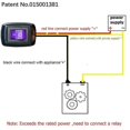 thumbnail image 2 of Stick-on type toggle switch with terminal block, ON/OFF DC12V/10A, 24V/5A, DIY toggle switch, 2 of 4
