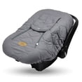 thumbnail image 6 of Open Box CozyBaby Quilted Infant Car Seat Cover w/ Dual Zippers & Elastic Edge, 6 of 10