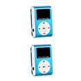 thumbnail image 4 of Sidaley Mini MP3 Player with LCD Screen Fashion Supporting Clip 3.5mm Card Portable Sports Music Audio TF Metal Interface Media Azul 2piezas, 4 of 6