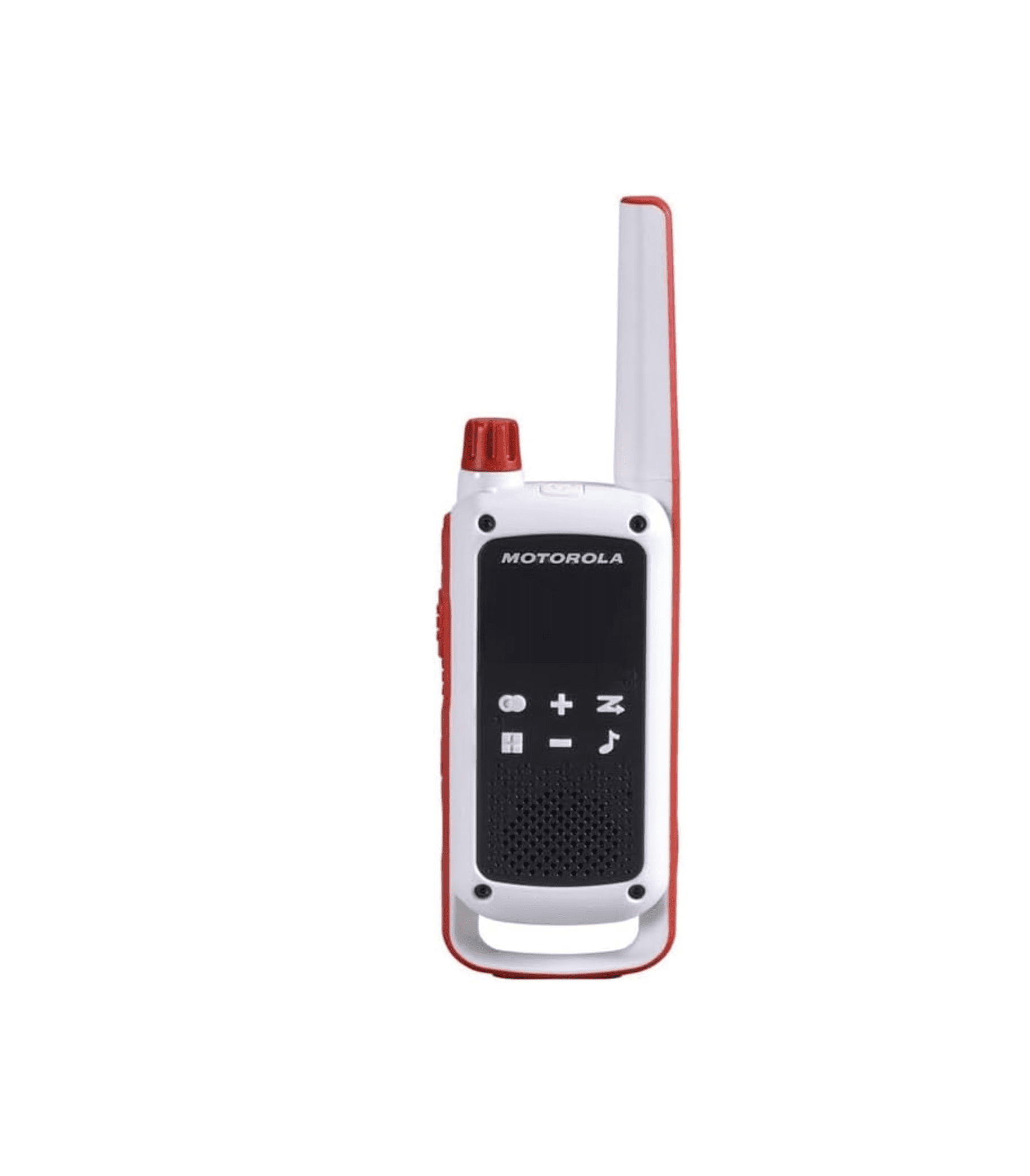 Motorola Solutions Talkabout Portable Red Cross FRS T478 Two Way Radio 6 Pack Walkie Talkies White/Red 22 Channels PTT Earpieces Dual Chargers Emergency Preparedness