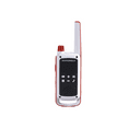 thumbnail image 7 of Motorola Solutions Talkabout Portable Red Cross FRS T478 Two Way Radio 6 Pack Walkie Talkies White/Red 22 Channels PTT Earpieces Dual Chargers Emergency Preparedness, 7 of 7