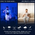 thumbnail image 5 of Luxrite 4 inch Smart LED Recessed Lighting, RGBW Color Changing, WiFi App and Voice Control, Alexa and Google Home, 5 of 7