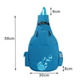 thumbnail image 3 of Mochila para raqueta de tenis para hombre con bolsillo y correa de hombro ajustable, duradera. Azul claro, 3 of 8