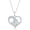 Love - White Opal & CZ, variant on Created Opal Necklace for Women – I Love You Mom Pendant Necklace – Unique Jewelry Gifts – I Love You Forever Mom Necklace – Meaningful Jewelry Gift for Mother’s Day