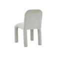 thumbnail image 3 of Maklaine Modern Contemporary Light Gray Chenille Dining Chair, 3 of 8