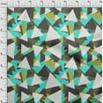 thumbnail image 4 of oneOone Rayon Turquoise Green Fabric Geometric Sewing Material Print Fabric By The Yard 56 Inch Wide-PN, 4 of 5