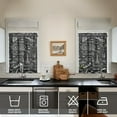 thumbnail image 2 of Vintage Kitchen Food Cooking Chef Tier Cafe Curtains for Bathroom Living RV Rod Pocket Window Drapes 36 Inch 2 Panels Set 28"x36" 2 Panels Window Treatment Tiers, 2 of 4