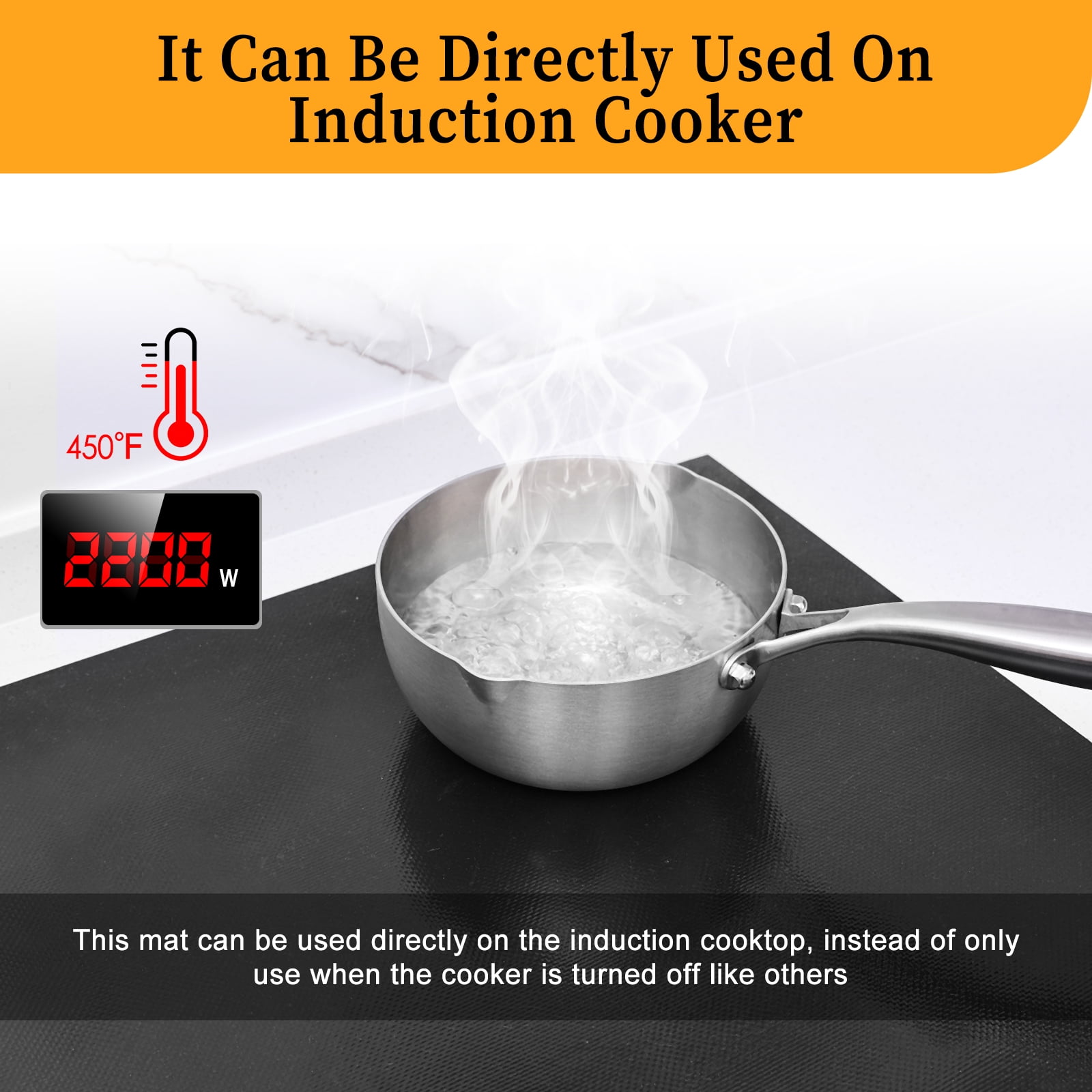 KitchenRaku Large Induction Cooktop Protector Mat 21.2x35.4 Inch, Magnetic Electric Stove Covers Antistrike Glass Top Stove Cover, Silicone Induction Cooktop Mat for Electric StoveTop