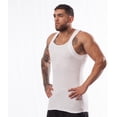 thumbnail image 7 of Different Touch 6 Pack Assorted Colors Square Cut G-unit Style Tank Tops A-shirts for Men, 7 of 7
