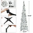 thumbnail image 7 of 5ft Pop Up Christmas Tree with Stand, Tinsel Collapsible Artificial Christmas Tree for Holiday Christmas Home Decorations, 7 of 7
