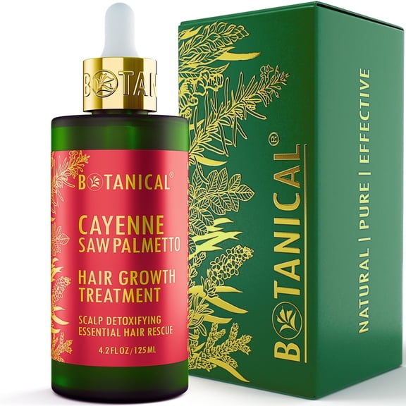 Botanical Hair Growth Lab Cayenne Saw Palmetto Hair Loss Treatment 4.2 fl oz