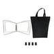 thumbnail image 4 of Soporte para hielera plegable, portaequipajes, porta bolsas de basura, metal, resistente, compacto, para agua Plata, 4 of 9