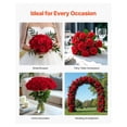 thumbnail image 6 of Artificial Roses 500pcs, Red Foam Fake Roses Bulk with Stems, 6 of 6