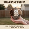 thumbnail image 5 of 1 Pcs Handmade Alpaca Fiber Bird Nesting Heart, Winter Tree Shelter for Wild Bird, Birds Nests Material Holder, Hummingbird Houses Nest Boxes for Outside Garden Art Birdhouse, Gifts for Birds Lovers, 5 of 7