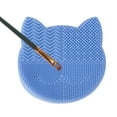 thumbnail image 3 of Unique Bargains Cat Shape Makeup Brush Storage Cleaner Blue, 3 of 6