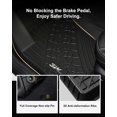 thumbnail image 4 of 3W Floor Mats Floor Liner Fit for 2017-2024 Jeep Compass Custom Fit Compass 1st&2nd row TPE All Weather, 4 of 5