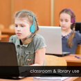 thumbnail image 3 of 24 pack wired headphones classroom compatible adjustable kids headphones bulk headphones compatible with school, 3 of 5
