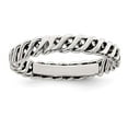 thumbnail image 6 of 925 Sterling Silver Polished Weaved 3.5mm WoMen's Ring Size 8, 6 of 6