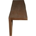 thumbnail image 4 of 4"W x 4"H x 14'L 2-Sided (L-beam) Sandblasted Endurathane Faux Wood Ceiling Beam, Pecan, 4 of 17