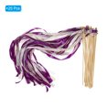 thumbnail image 3 of Unique Bargains Lace Silk Ribbon Fairy Sticks Wands for Wedding Party, Purple/Light Orange 25 Pack, 3 of 5