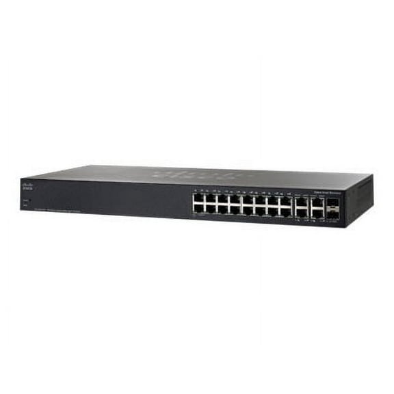 Cisco Small Business SG300-20 - Switch - L3 - managed - 18 x 10/100/1000 2 x combo Gigabit SFP - desktop