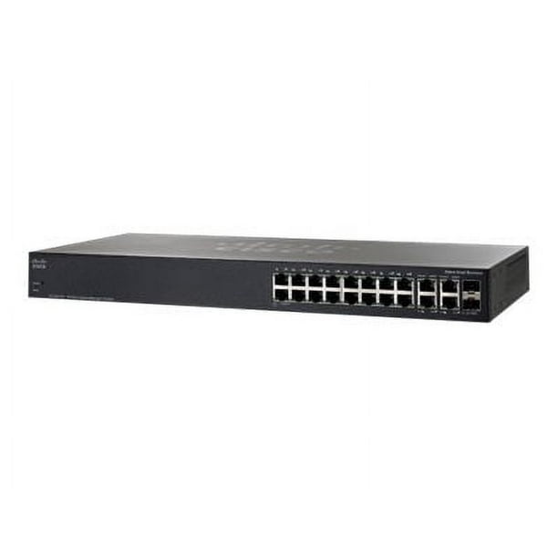 Cisco Small Business SG300-20 - Commutateur - L3 - Géré - 18 x 10/100/1000 + 2 x combo Gigabit SFP - Montable en Rack