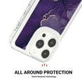 thumbnail image 4 of TECH CIRCLE For iPhone 13 Pro Case,Stylish Marble Design Protective Shockproof Slim Thin Soft TPU Military Drop Protection Girls Women Men Case for Apple iPhone 13 Pro 6.1" 2021,Darkpurple, 4 of 6