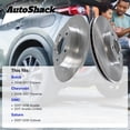 thumbnail image 3 of AutoShack Front Vented & Rear Vented Brake Rotors 4-PC Set Replacement for 2007-2017 GMC Acadia 2009-2017 Chevrolet Traverse 2008-2017 Buick Enclave 2007-2010 Saturn Outlook 2017 GMC Acadia Limited, 3 of 5