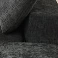 thumbnail image 5 of L Shaped Modern Modular Sectional Cloud Sofa Couch with Ottoman, 4-Seat Upholstery Comfy Sofa Couches with Deep Seat, Chenille Cloud Couch Sofa Set for Living Room, Apartment, Black, 5 of 7