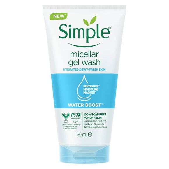 Gel Limpiador Simple Water Boost 72h Gel de 150 ml