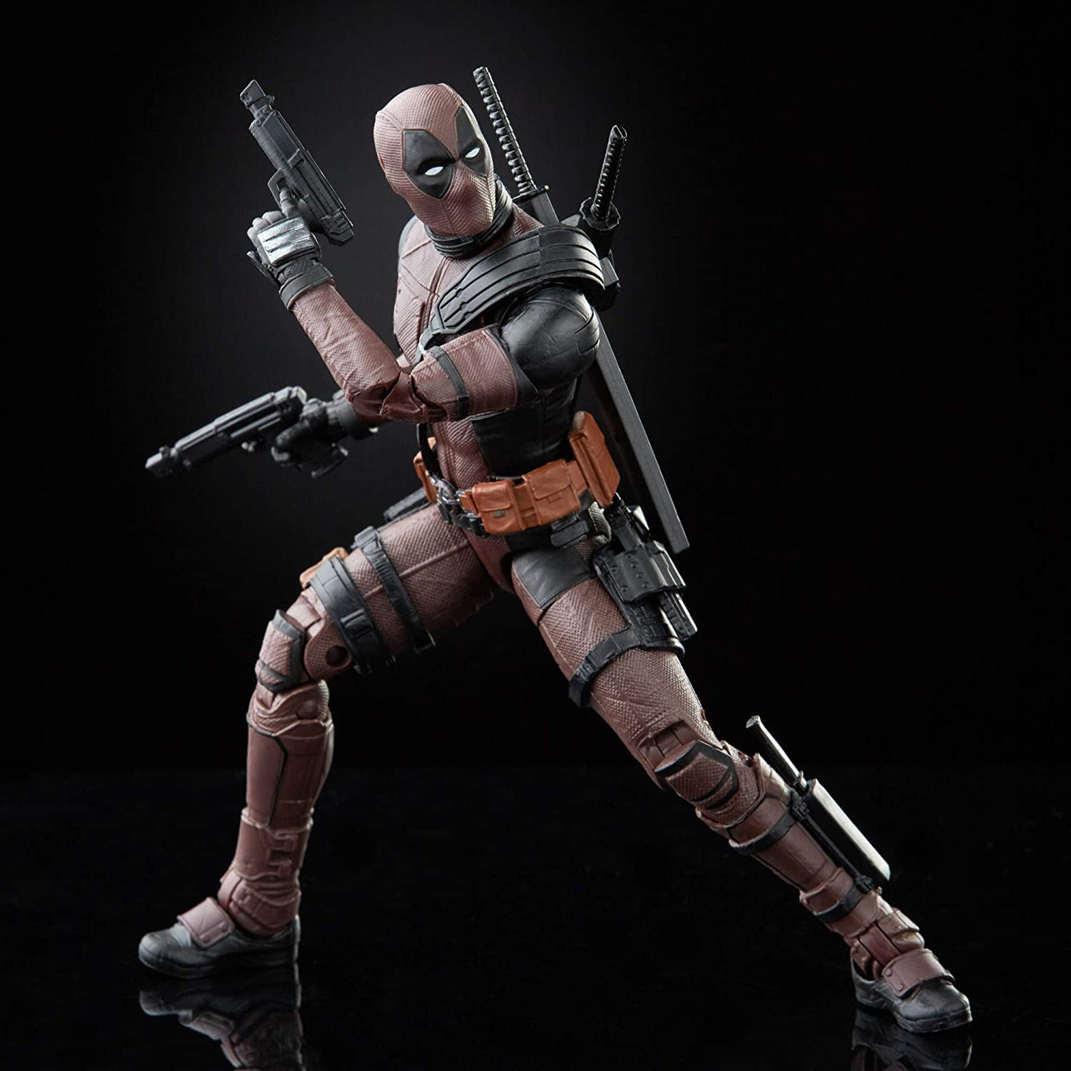 Marvel Legends Series 6-inch Premium Deadpool Action Figure from Deadpool 2 Movie and 11 Accessories