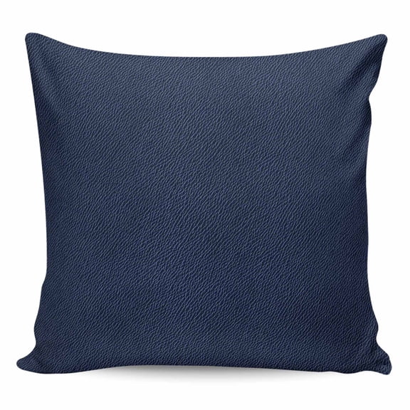 Throw Pillow Covers 20x20 Inch, Solid Dark Blue Decorative Pillow Cases for Couch Sofa Bed, Minimalism Abstract Denim Texture Cotton Linen Square Home Decor Pillowcases with Hidden Zipper