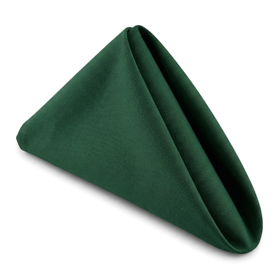 Unique Bargains 12Pcs Washable Reusable Party Cloth Napkins Dark Green 17x17inch