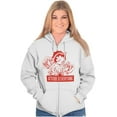 thumbnail image 5 of Betty Boop Attitude & Everything Zip Hoodie Sweatshirt Women Brisco Brands L, 5 of 6
