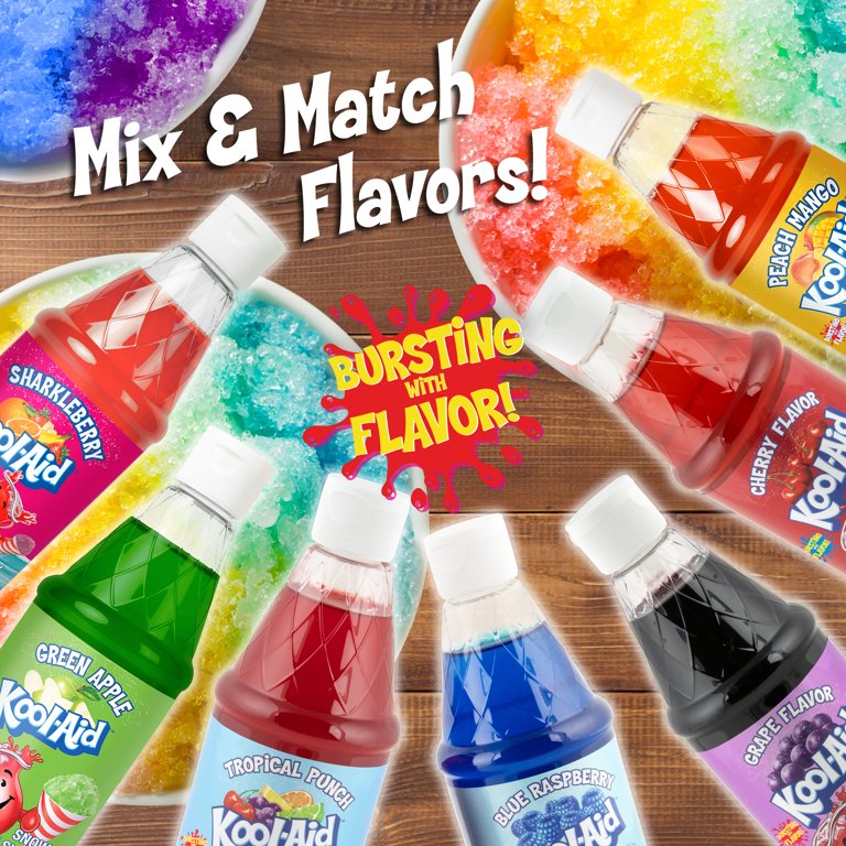 2 pack) Kool-Aid Tropical Punch Snow Cone Syrup, Gluten Free, 16